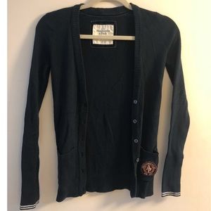 Abercrombie & Fitch Navy Blue Cardigan